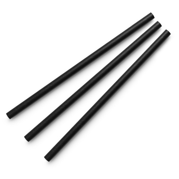 Vegware rör Svart/Pappír 6mm/145mm 250stk