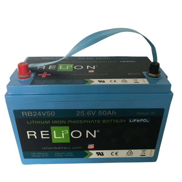 Rafgeymir Lithium 24V/50Ah