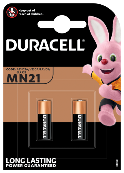 Rafhlaða Duracell MN21 12 volt - 2 stk