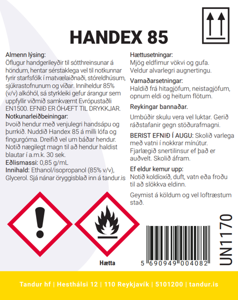 Handex 85  handgerileyðir 5L