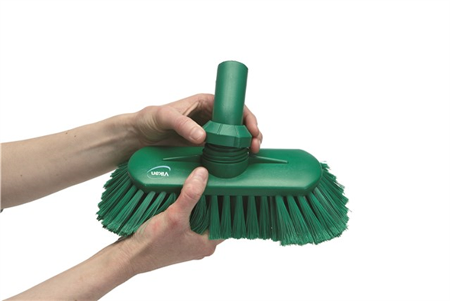 VIKAN Þvottabursti m/liðamótum 24cm grænn