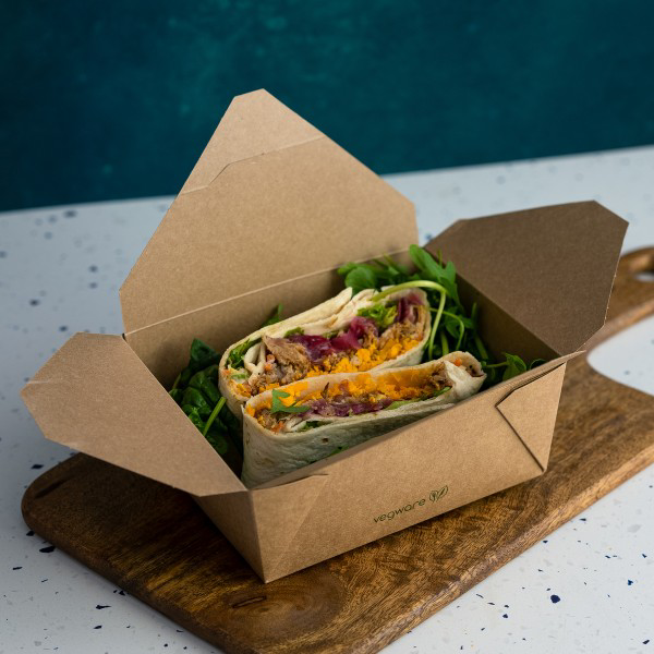 Vegware Matarbox brún 1300ml 12x15,2x6,5cm 300stk