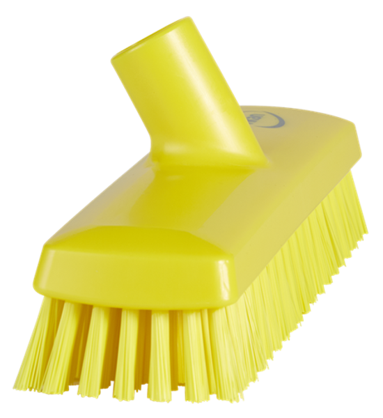 VIKAN Dekkskrúbba 27cm med gul