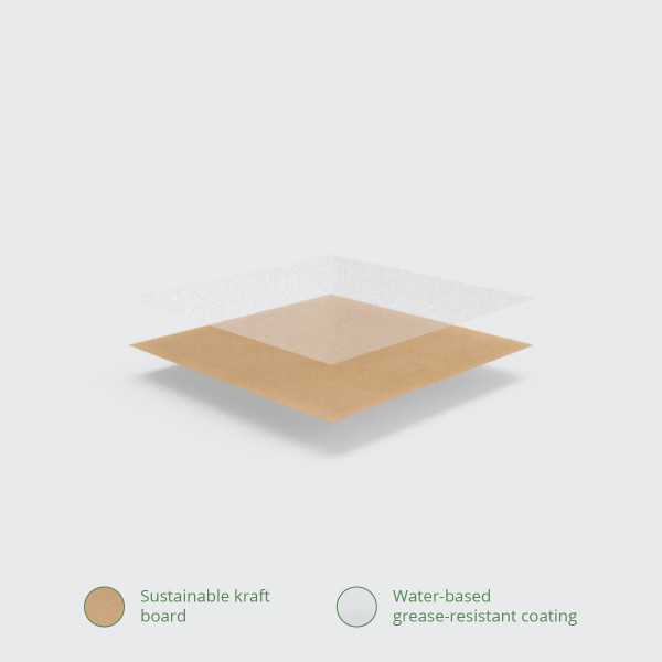 Vegware Matarbox brún 1800ml 14x19,5x6,5cm 180stk