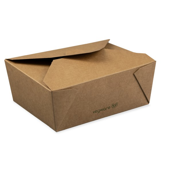 Vegware Matarbox brún 1300ml 12x15,2x6,5cm 300stk