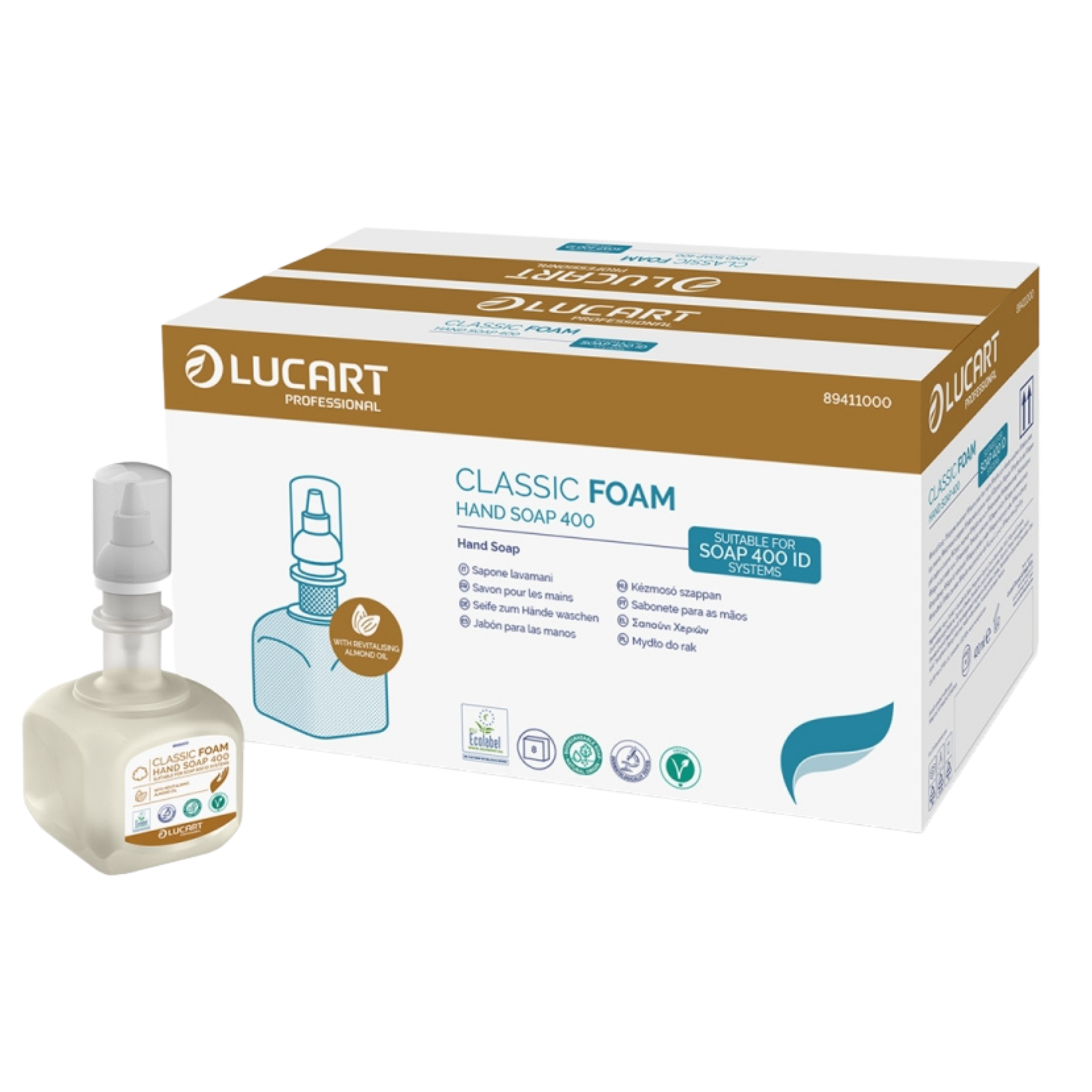 Lucart Froðusápa m.ilm 8 x 400ml
