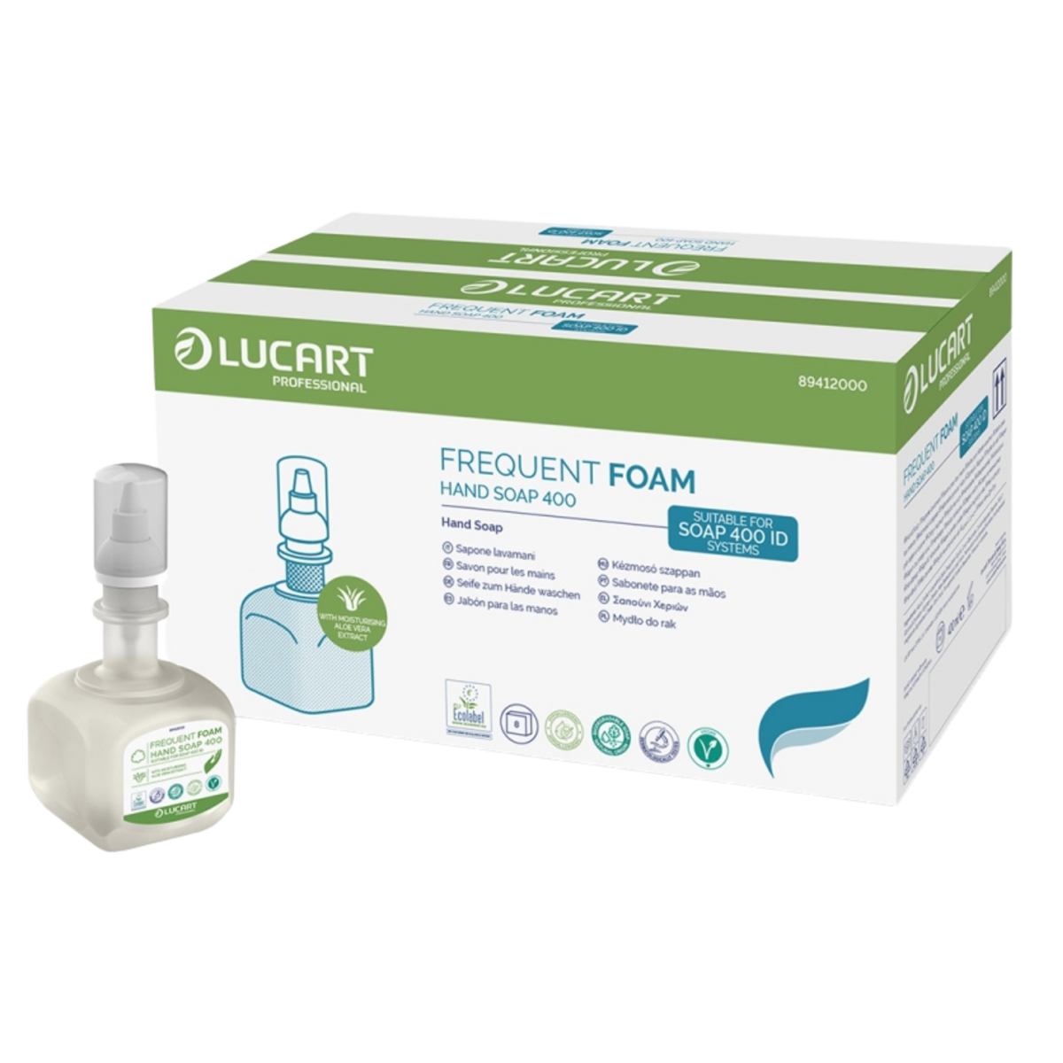Lucart Froðusápa án ilms 8 x 400ml