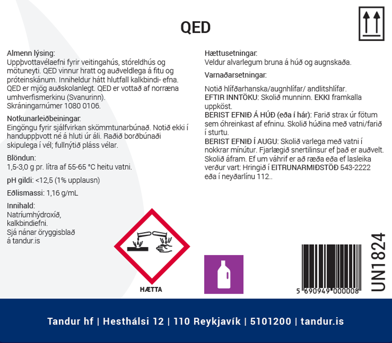 QED uppþv.efni 10L